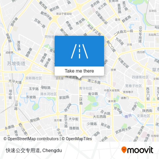 快速公交专用道 map