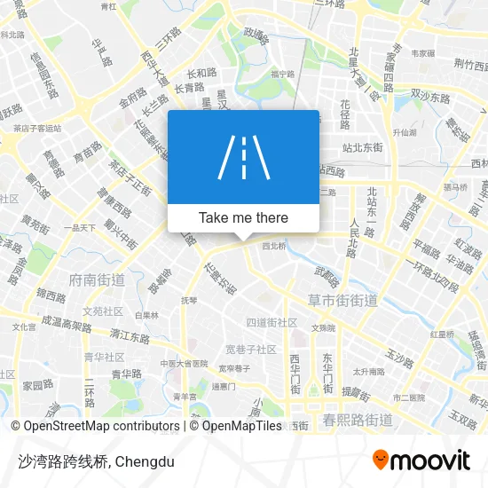 沙湾路跨线桥 map
