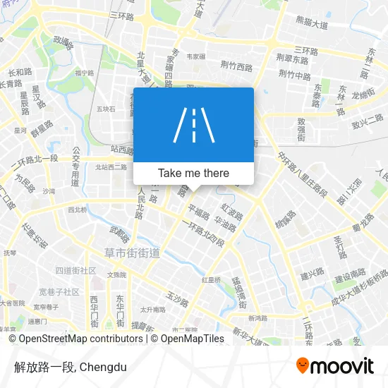 解放路一段 map