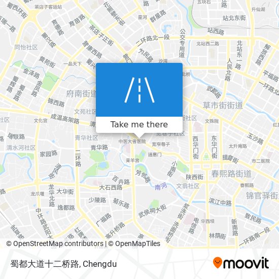 蜀都大道十二桥路 map