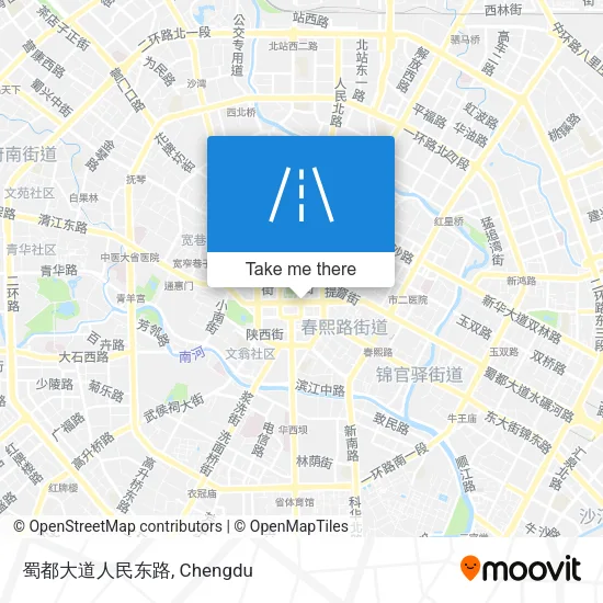 蜀都大道人民东路 map