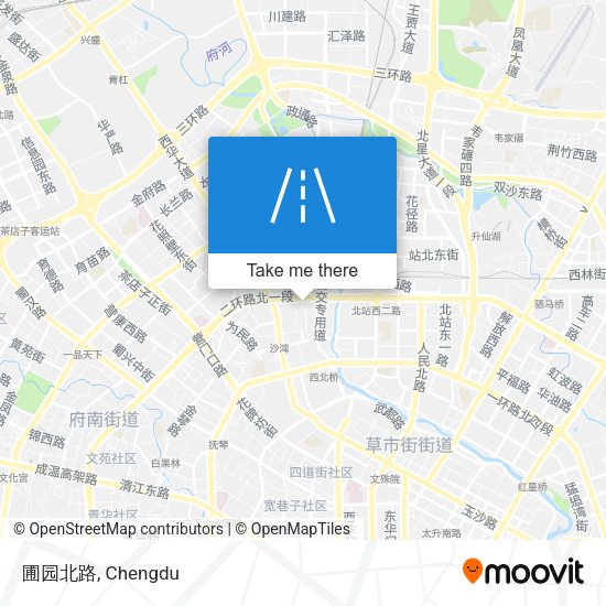 圃园北路 map