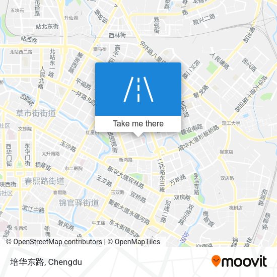 培华东路 map