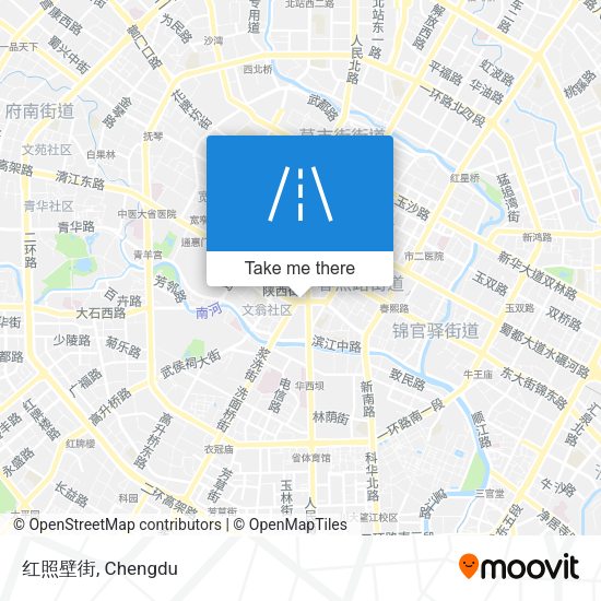红照壁街 map