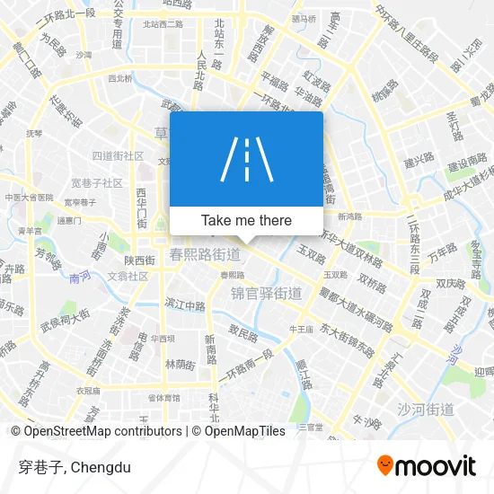 穿巷子 map