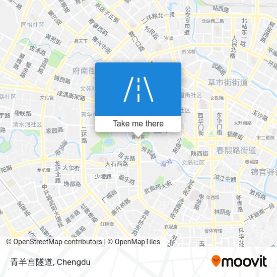 青羊宫隧道 map