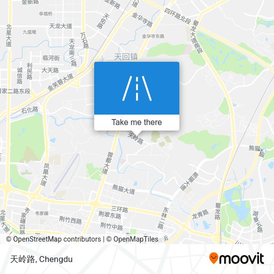 天岭路 map