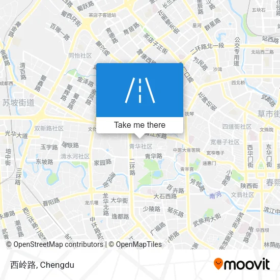 西岭路 map