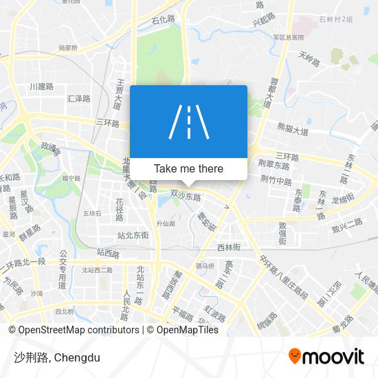 沙荆路 map