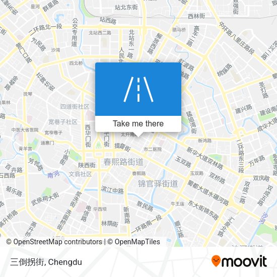 三倒拐街 map