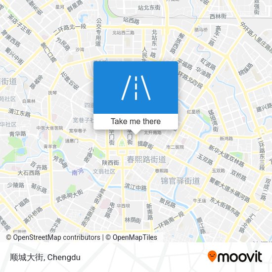 顺城大街 map