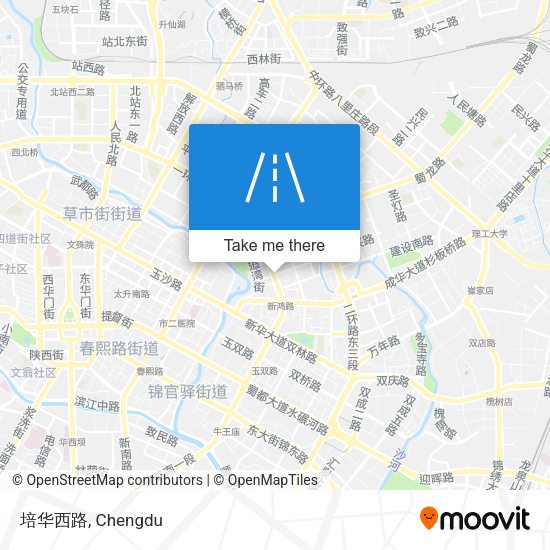 培华西路 map