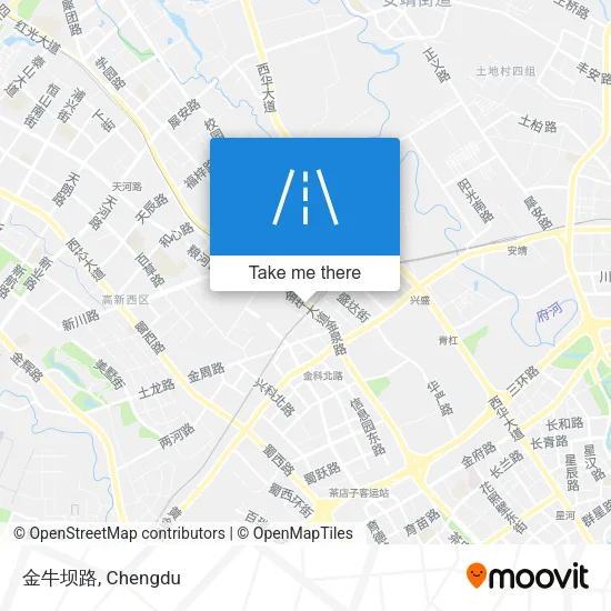 金牛坝路 map