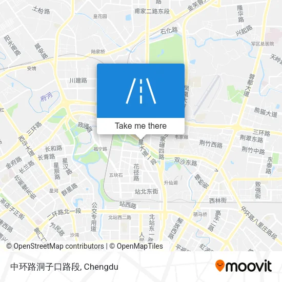 中环路洞子口路段 map
