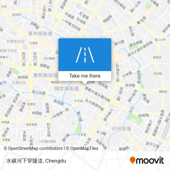 水碾河下穿隧道 map