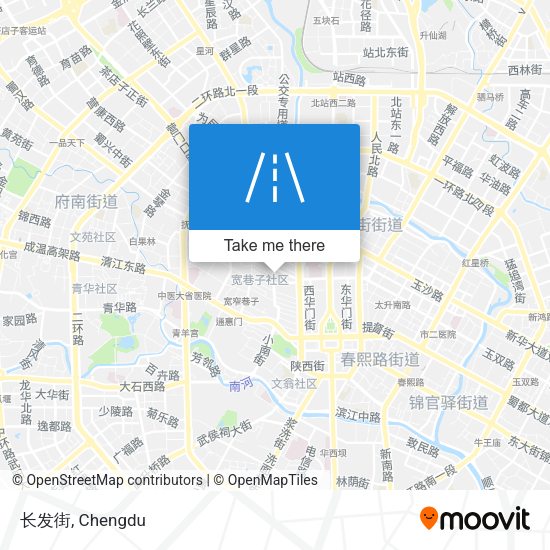 长发街 map
