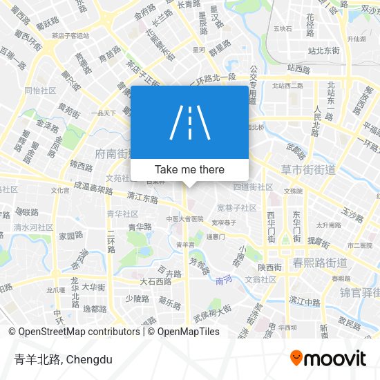 青羊北路 map