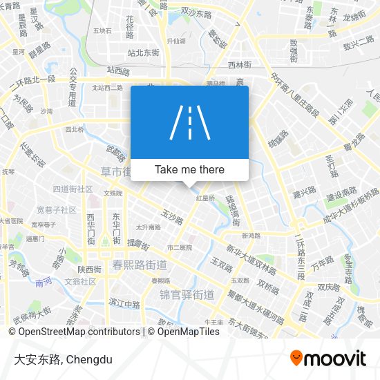 大安东路 map