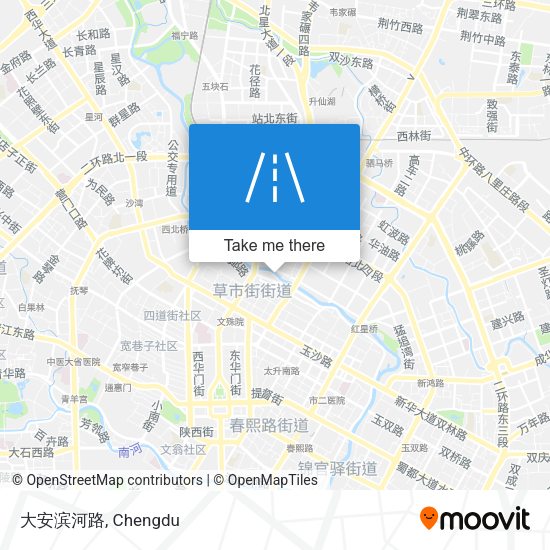 大安滨河路 map