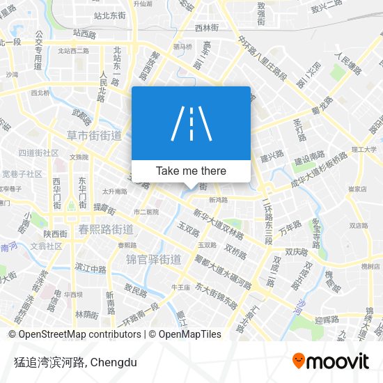 猛追湾滨河路 map
