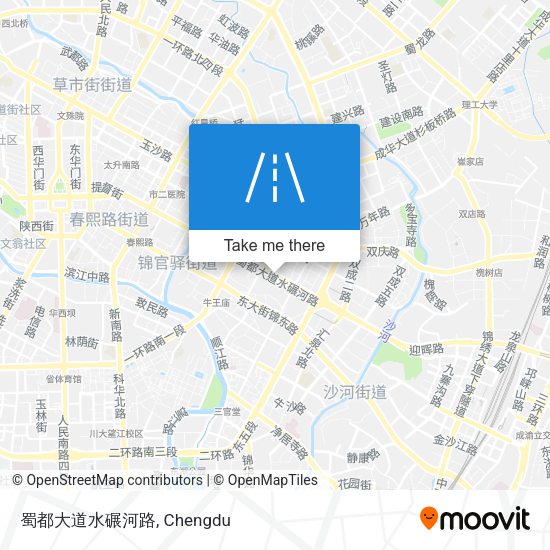 蜀都大道水碾河路 map
