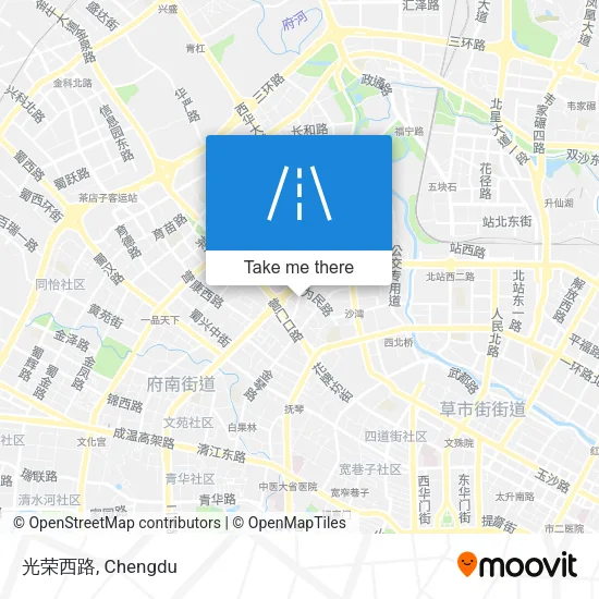 光荣西路 map