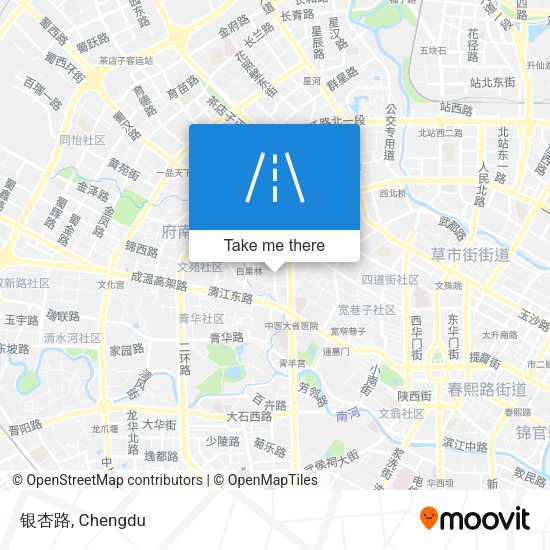 银杏路 map