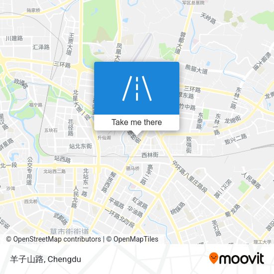 羊子山路 map
