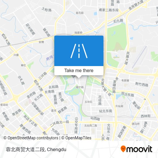 蓉北商贸大道二段 map