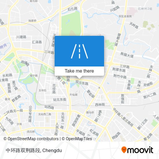 中环路双荆路段 map
