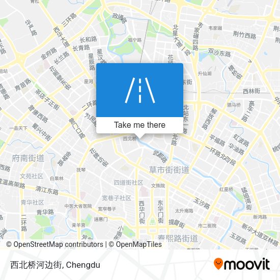 西北桥河边街 map