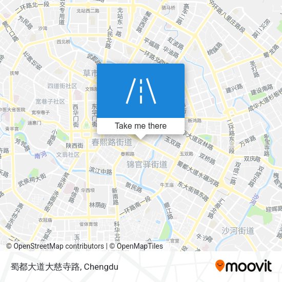 蜀都大道大慈寺路 map