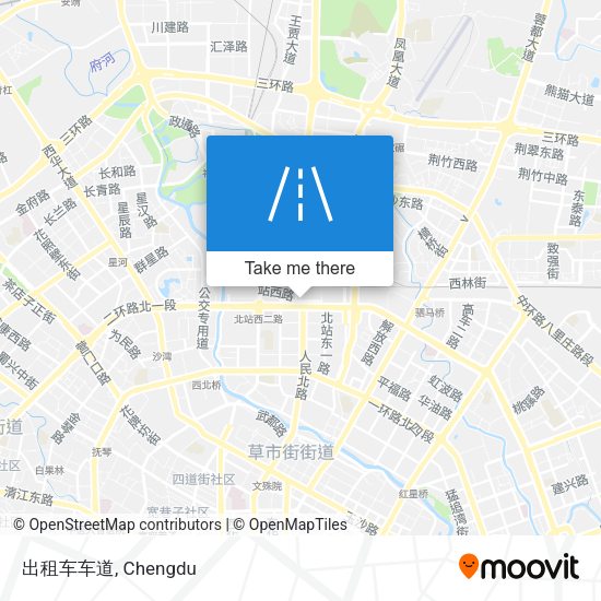出租车车道 map