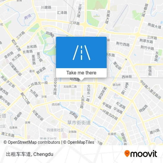 出租车车道 map