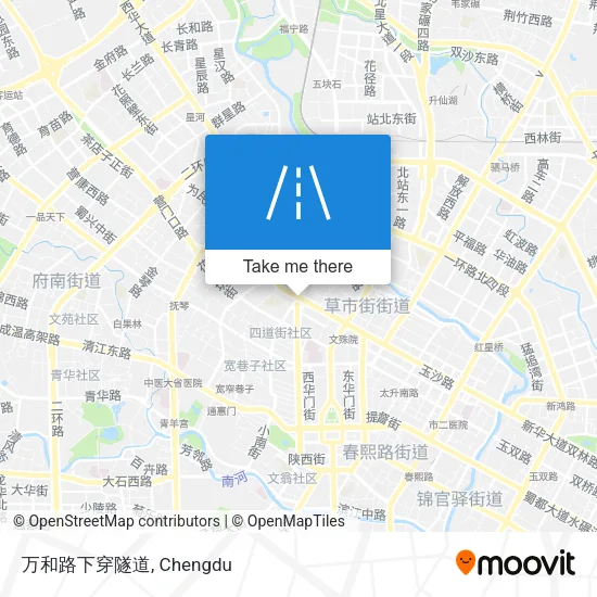 万和路下穿隧道 map