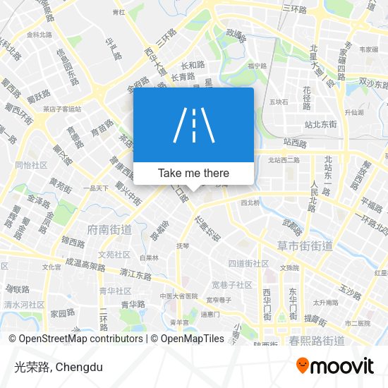 光荣路 map