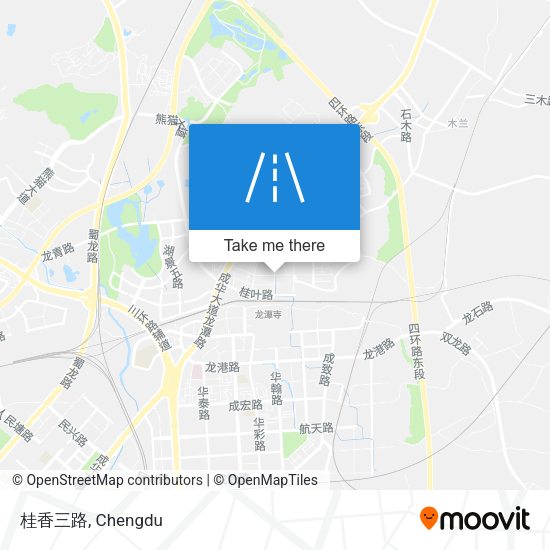 桂香三路 map