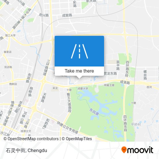 石灵中街 map