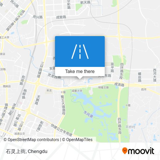 石灵上街 map