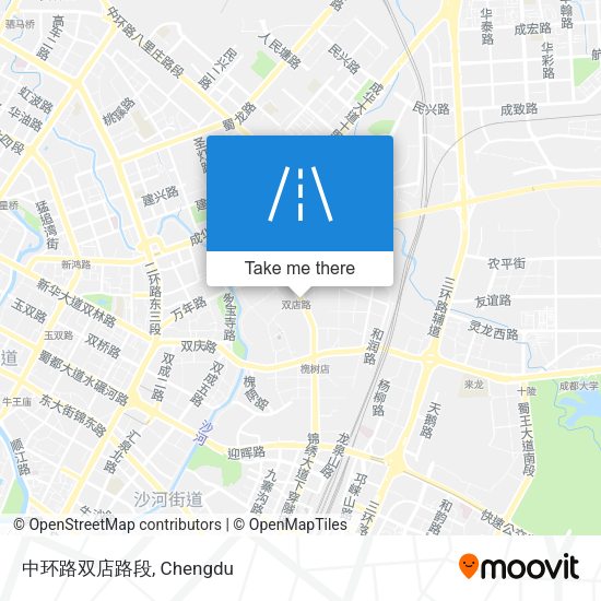 中环路双店路段 map