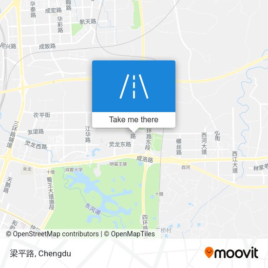 梁平路 map
