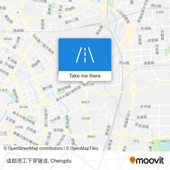 成都理工下穿隧道 map