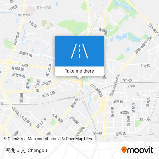 蜀龙立交 map