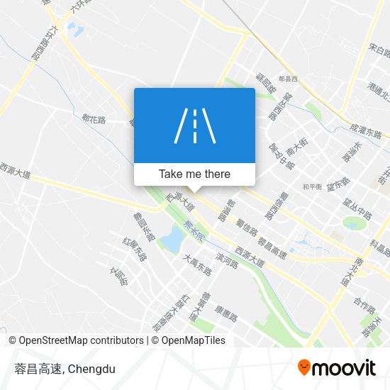 蓉昌高速 map