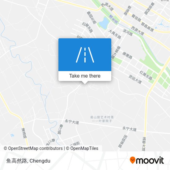 鱼高然路 map