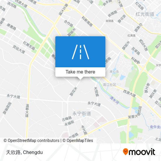 天欣路 map