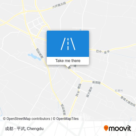 成都 - 平武 map