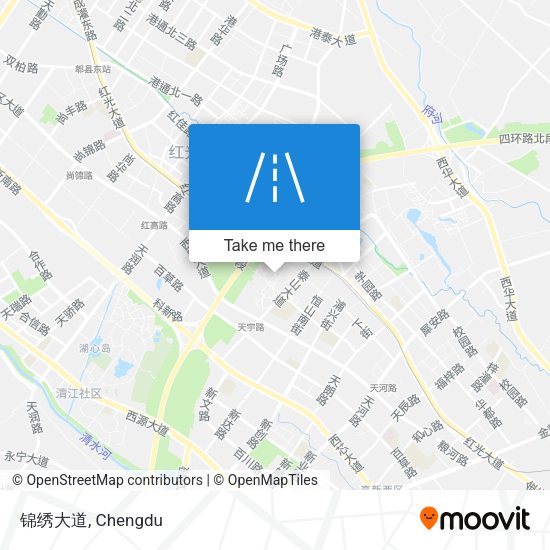 锦绣大道 map