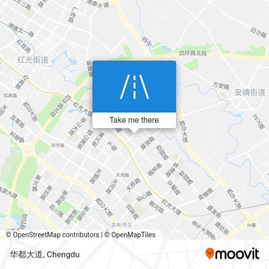 华都大道 map