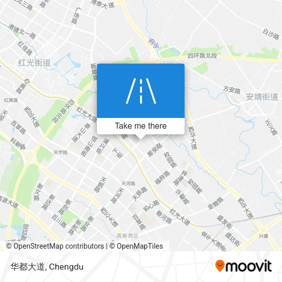 华都大道 map